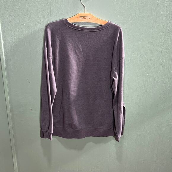 Wildfox "Easy Does It" Rainbow Sweatshirt | Soft Grey | Women's Medium - Picture 3 of 8